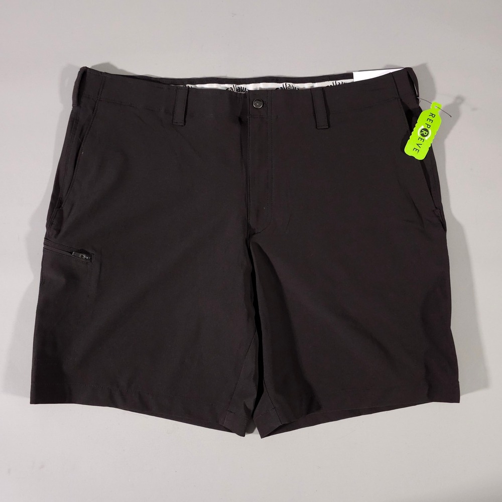 Callaway Golf Shorts Mens 40 Black Opti-Dri Stretch Moisture Wicking New